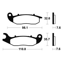 HONDA CRF 300 L 2021 - 2024 PASTILLAS FRENO DELANTERAS SINTERIZADAS
