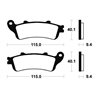 HONDA FES 150 PANTHEON (KF02) 1998 - 2002 PASTILLAS FRENO DELANTERAS SINTERIZADAS