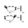 HONDA NSS 250 JAZZ (MF06) 2001 - 2004 PASTILLAS FRENO TRASERAS SCOOTER ORGÁNICAS