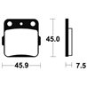 HONDA TRX 420 FPE FOURTRAX RANCHER ES EPS 4WD (TE35) 2012 - 2013 PASTILLAS FRENO DELANTERAS SINTERIZADAS