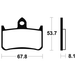 Pastillas freno Delanteras HONDA VFR 400 R3 (NC30) 1989 - 1991