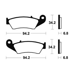 HONDA XR 650 L (RD06) 1993 - 2018 PASTILLAS FRENO DELANTERAS SINTERIZADAS