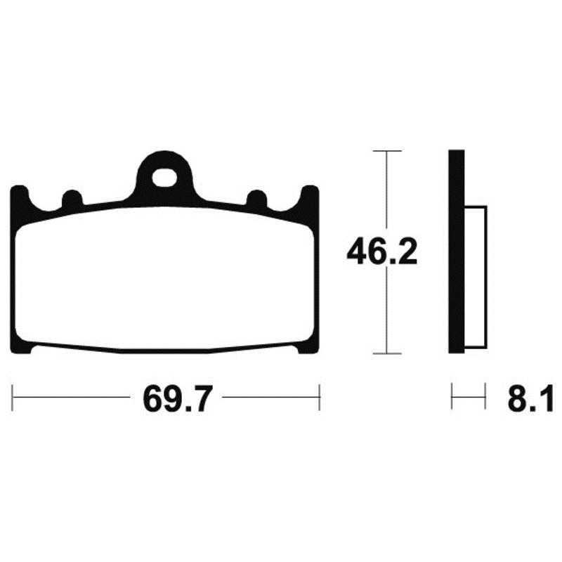 HUSABERG FS 450 E /6 2004 - 2008 PASTILLAS FRENO DELANTERAS SINTERIZADAS