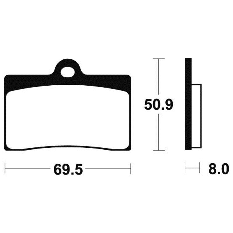 Pastillas freno Delanteras HUSQVARNA SMR 400 (H801AD) 2004 - 2007 Pastillas freno Delanteras HUSQVARNA SMR 400 (H801AD) 2004 - 2007