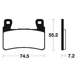 HYOSUNG GD 250 EXIV-R 2015 - 2018 PASTILLAS FRENO DELANTERAS SINTERIZADAS