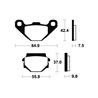 KAWASAKI GPZ 305 BELT DRIVE (EX305B) 1984 - 1994 PASTILLAS FRENO DELANTERAS SINTERIZADAS