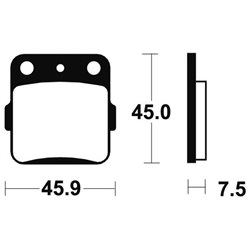 KAWASAKI KX 65 2022 - 2025 PASTILLAS FRENO DELANTERAS SINTERIZADAS
