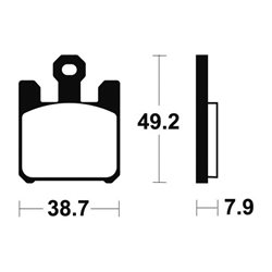 KAWASAKI NINJA ZX-10 R (ZX1000D) 2006 - 2007 PASTILLAS FRENO DELANTERAS SINTERIZADAS