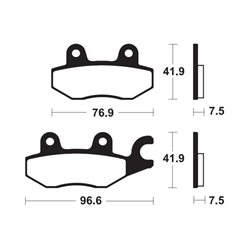 Pastillas freno Delanteras KAWASAKI Z 400 2023 - 2024