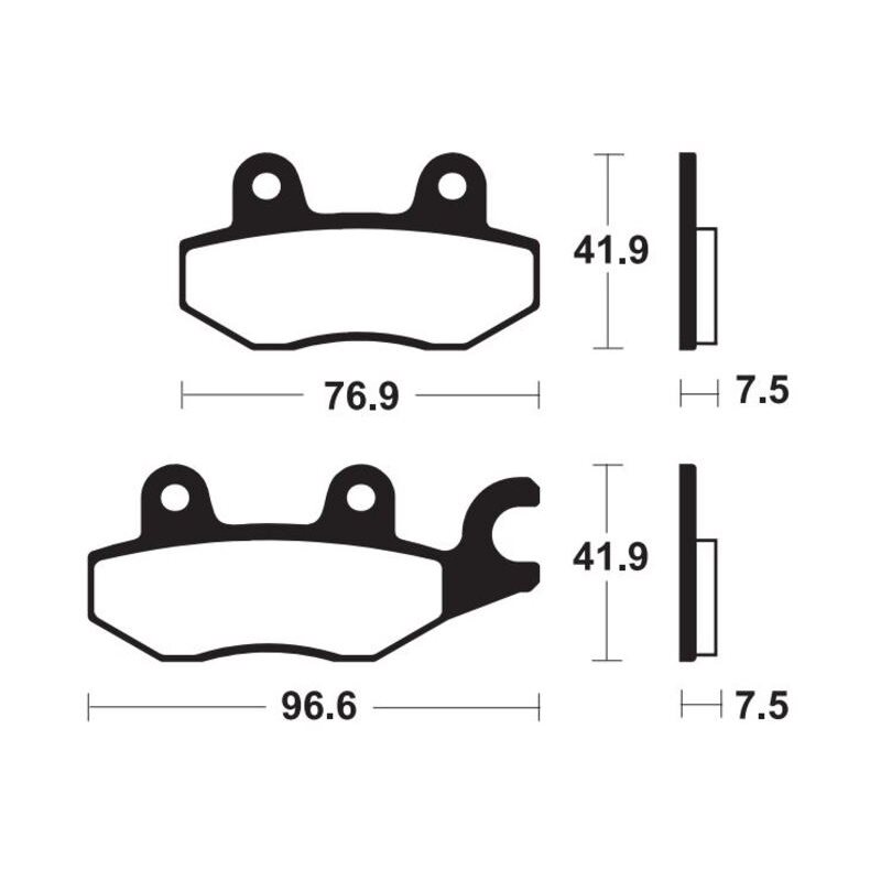 Pastillas freno Delanteras KAWASAKI Z 400 ABS (ER400D) 2019 - 2020 Pastillas freno Delanteras KAWASAKI Z 400 ABS (ER400D) 2019 - 2020