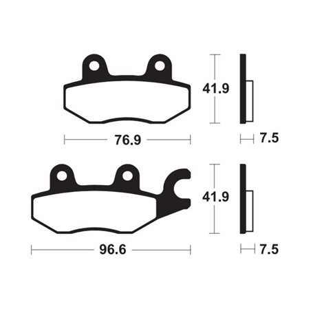 Pastillas freno Delanteras KAWASAKI Z 400 ABS (ER400D) 2019 - 2020