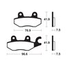 Pastillas freno Delanteras KAWASAKI Z 400 ABS (ER400D) 2019 - 2020