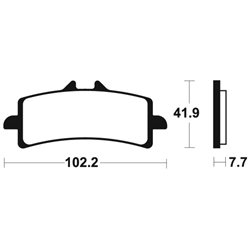 KAWASAKI Z H2 SE 2021 - 2025 PASTILLAS FRENO DELANTERAS SINTERIZADAS