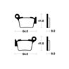 KOVE 450 RALLY EX 2024 - 2024 PASTILLAS FRENO TRASERAS SINTERIZADAS