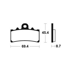 Pastillas freno Delanteras KTM 125 DUKE 2011 - 2012