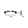KYMCO DINK-X 125 2022 - 2022 PASTILLAS FRENO TRASERAS SCOOTER ORGÁNICAS