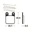 MOTOR HISPANIA MH10 SM 2012 - 2013 PASTILLAS FRENO DELANTERAS SCOOTER ORGÁNICAS