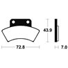POLARIS 350L TRAIL BOSS 4X4 1990 - 1993 PASTILLAS FRENO TRASERAS SINTERIZADAS