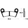 POLARIS RZR XP 1000 TURBO 2019 - 2021 PASTILLAS FRENO DELANTERAS SINTERIZADAS