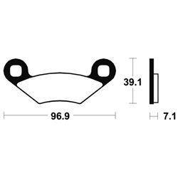 POLARIS SPORTSMAN 800 X 4X4 2007 - 2008 PASTILLAS FRENO DELANTERAS SINTERIZADAS