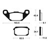 QUADZILLA XRV250 2006 - 2007 PASTILLAS FRENO TRASERAS SINTERIZADAS