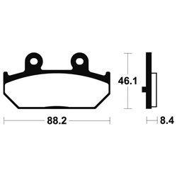 SUZUKI AN 650 BURGMAN Z ABS 2013 - 2020 PASTILLAS FRENO TRASERAS SINTERIZADAS