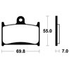SUZUKI RF 900 R 1994 - 1998 PASTILLAS FRENO DELANTERAS SINTERIZADAS