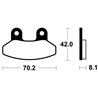 SYM EURO MX 125 4T E1 2003 - 2003 PASTILLAS FRENO DELANTERAS SCOOTER ORGÁNICAS