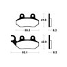 SYM JET V 125 4T E3 2011 - 2011 PASTILLAS FRENO DELANTERAS SCOOTER ORGÁNICAS