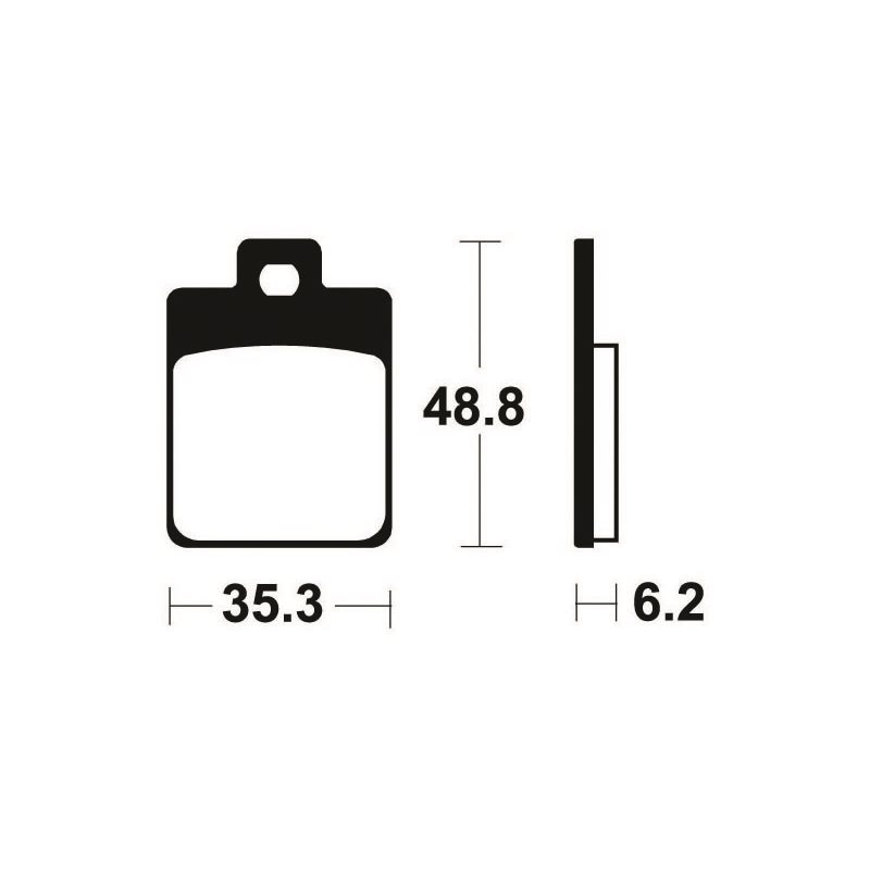 SYM SYMPHONY 50 4T ST E3 2015 - 2017 PASTILLAS FRENO DELANTERAS SCOOTER ORGÁNICAS