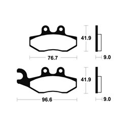 VESPA VESPA GTV NAVY 2008 - 2012 PASTILLAS FRENO DELANTERAS SINTERIZADAS