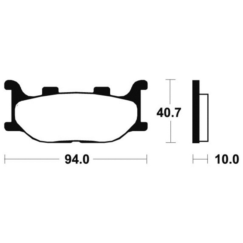 YAMAHA MAJESTY 400 (SH05) 2007 - 2014 PASTILLAS FRENO DELANTERAS SINTERIZADAS