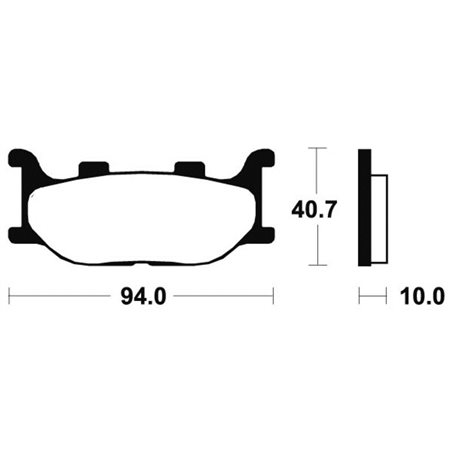 YAMAHA MAJESTY 400 (SH05) 2007 - 2014 PASTILLAS FRENO DELANTERAS SINTERIZADAS