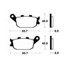 YAMAHA TRACER 9 2023 - 2025 PASTILLAS FRENO TRASERAS SINTERIZADAS