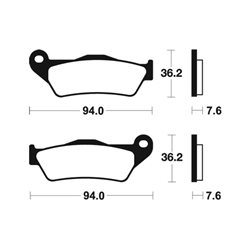 YAMAHA XT 660 Z TENERE ABS (DM02) 2011 - 2015 PASTILLAS FRENO DELANTERAS SINTERIZADAS