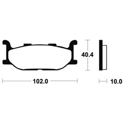 YAMAHA XV 950 R ABS (VN03) 2014 - 2016 PASTILLAS FRENO DELANTERAS SINTERIZADAS