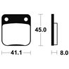 YAMAHA YFM 450 KODIAK 4WD 2003 - 2025 PASTILLAS FRENO DELANTERAS SINTERIZADAS