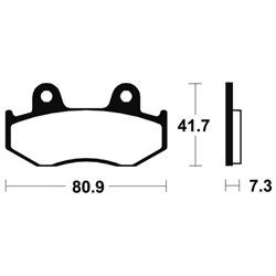 YAMAHA YFZ 450 R 2WD 2009 - 2025 PASTILLAS FRENO TRASERAS SINTERIZADAS