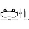 YAMAHA YFZ 450 R 2WD 2009 - 2025 PASTILLAS FRENO TRASERAS SINTERIZADAS