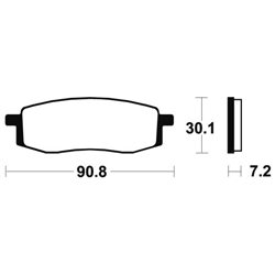 Pastillas freno Delanteras YAMAHA YZ 490 1982 - 1988