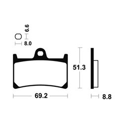 Pastillas freno Delanteras YAMAHA YZF-R1 SP (RN12) 2006 - 2006