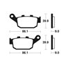 ZONTES 125 SCRAMBLER X 2023 - 2024 PASTILLAS FRENO TRASERAS SINTERIZADAS