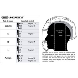 RECAMBIO SHOEI ACOLCHADO CENTRAL NEOTEC 2