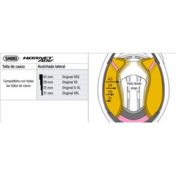 RECAMBIO SHOEI ACOLCHADO LATERAL HORNET ADV