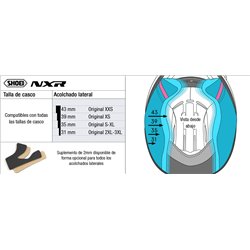 RECAMBIO SHOEI ACOLCHADO LATERAL NXR