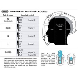 SHOEI ACOLCHADO CENTRAL NEOTEC 3 / GT-AIR 3