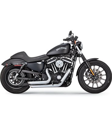 HARLEY DAVIDSON SPORTSTER SUPERLOW 2018 - 2020 EXHAUST SYSTEM SHORTSHOTS STAGGERED CHROME