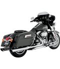 HARLEY DAVIDSON ROAD KING CLASSIC 2011 - 2013 MUFFLER TWIN SLASH ROUND CHROME