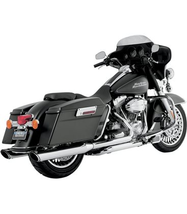 HARLEY DAVIDSON STREET GLIDE SPECIAL 2015 - 2016 MUFFLER TWIN SLASH ROUND CHROME