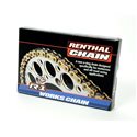 CADENA RENTHAL 420R1 CON 116 ESLABONES NEGRO/ORO